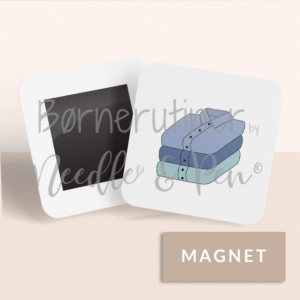 Enkelt piktogram - Lægge vasketøj sammen - MAGNET