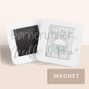 Enkelt piktogram - Vaskemaskine - MAGNET